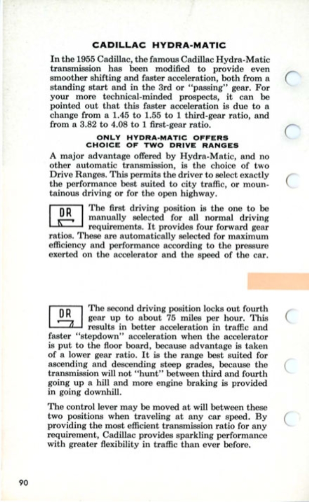 1955 Cadillac Salesmans Data Book Page 3